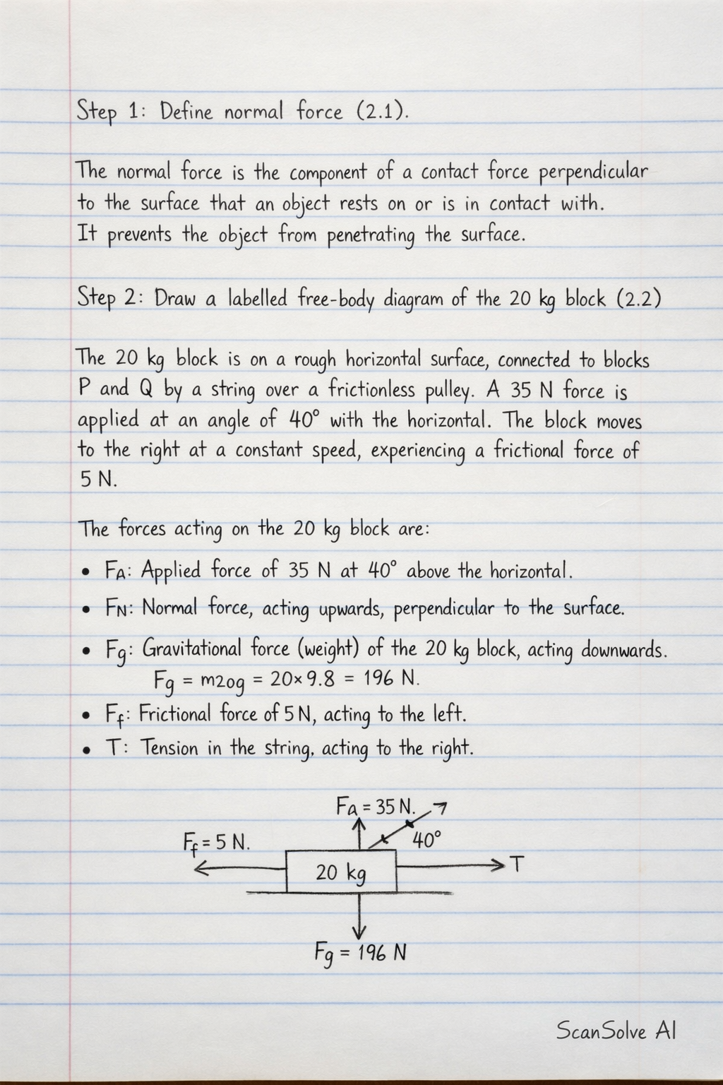 Handwritten step-by-step solution preview