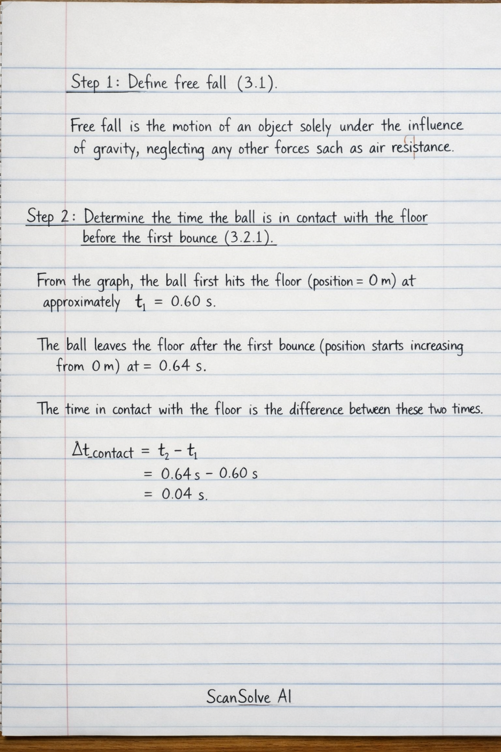 Handwritten step-by-step solution preview