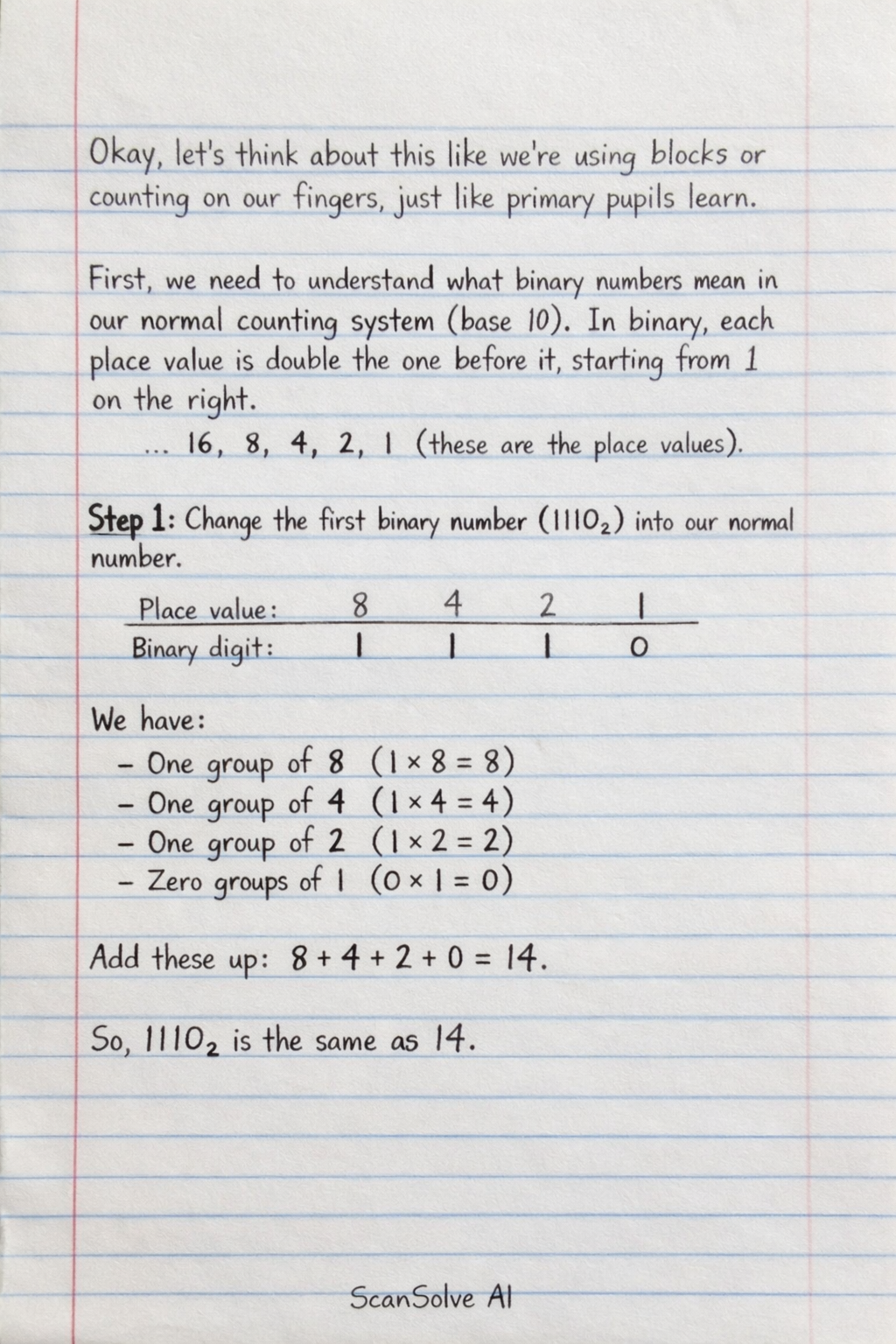 Handwritten step-by-step solution preview