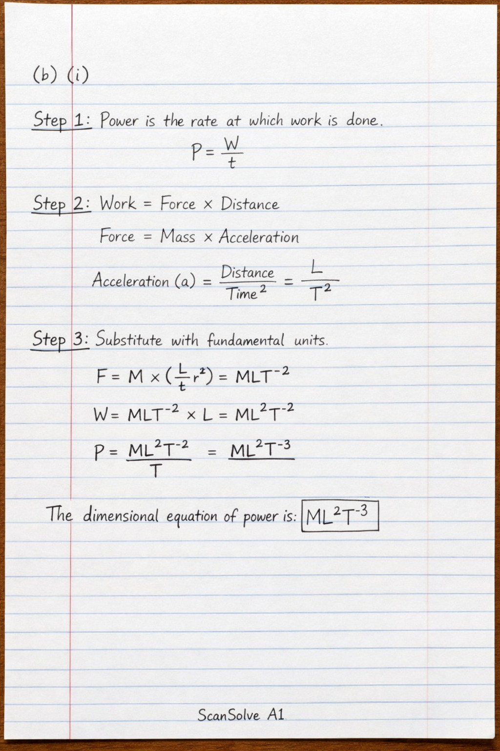 Handwritten step-by-step solution preview