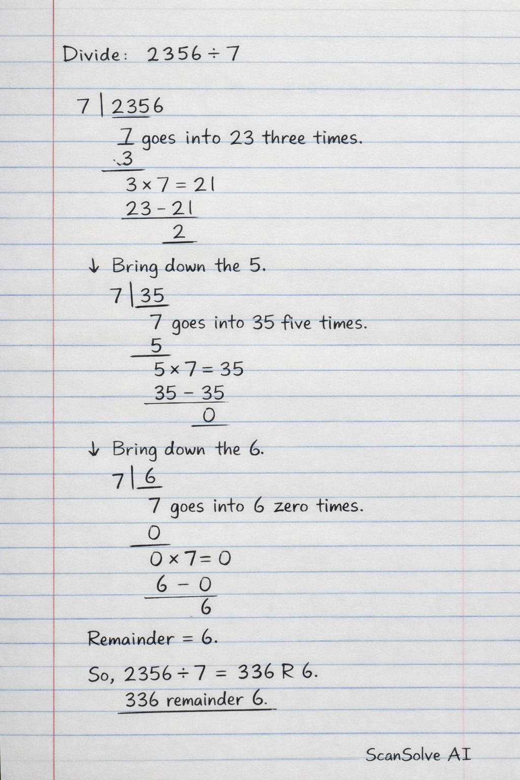 Handwritten step-by-step solution preview