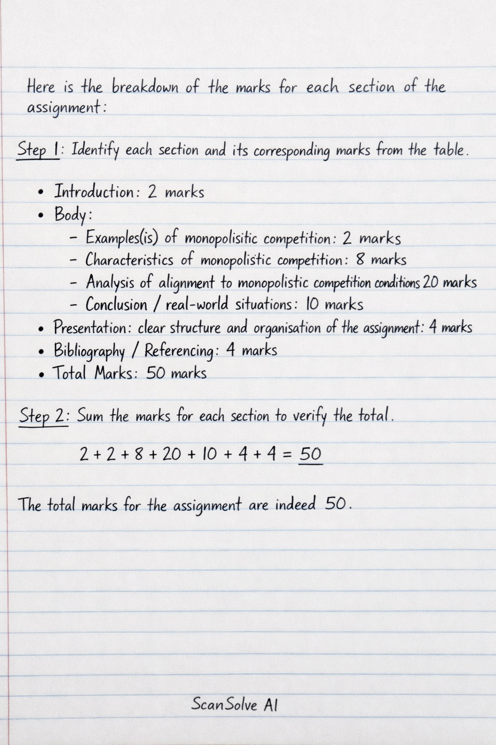 Handwritten step-by-step solution preview