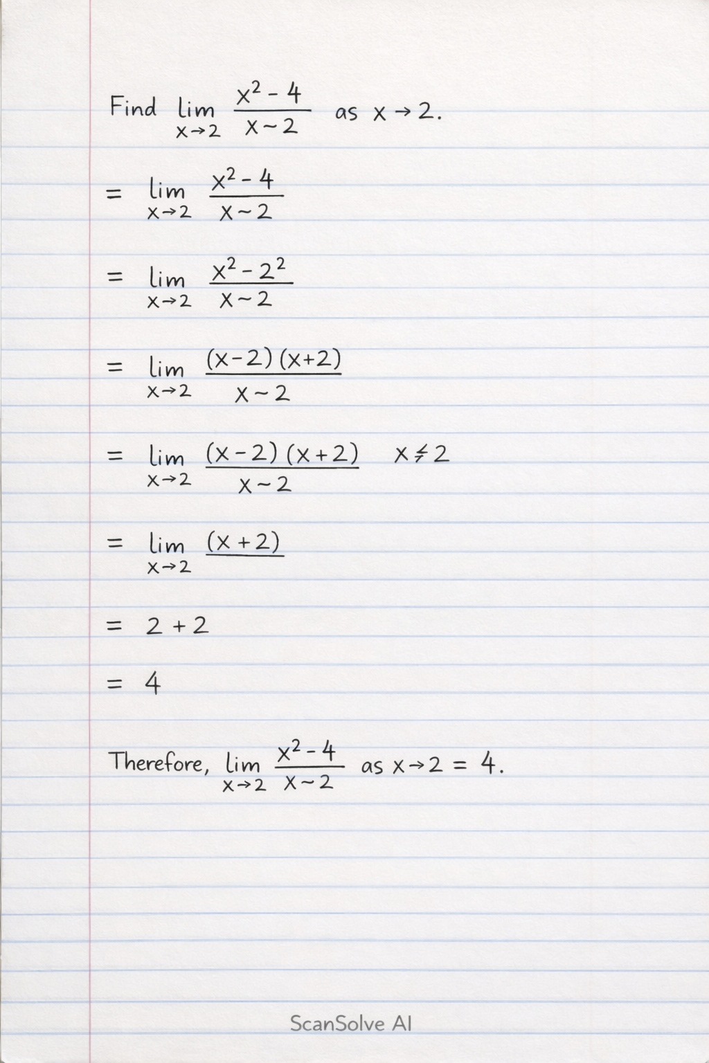 Handwritten step-by-step solution preview