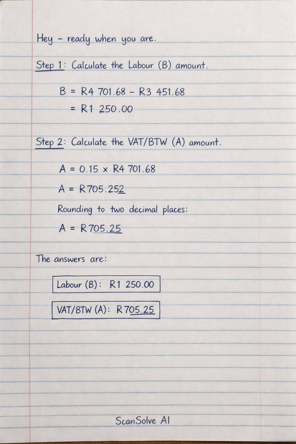 Handwritten step-by-step solution preview