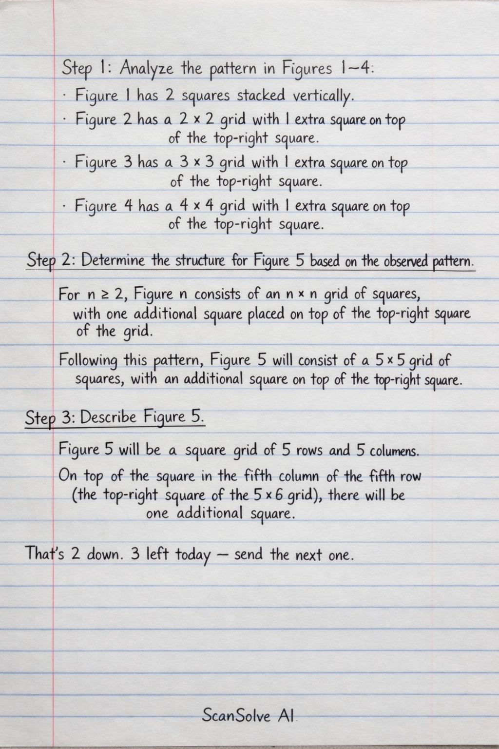 Handwritten step-by-step solution preview