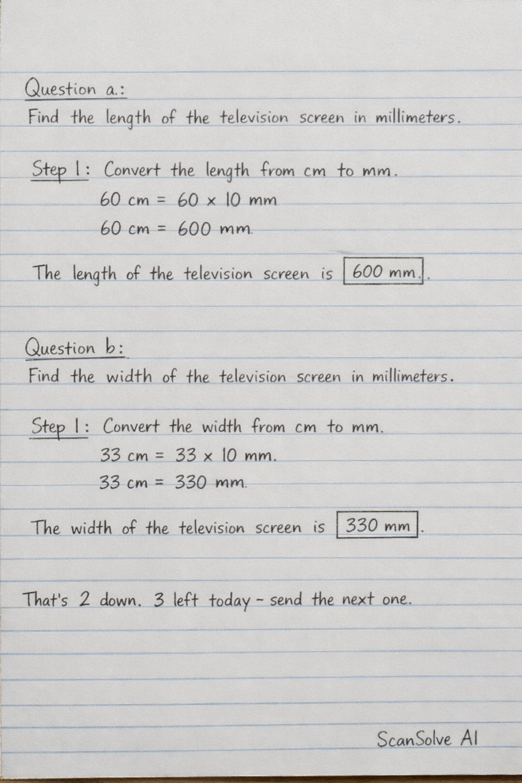 Handwritten step-by-step solution preview