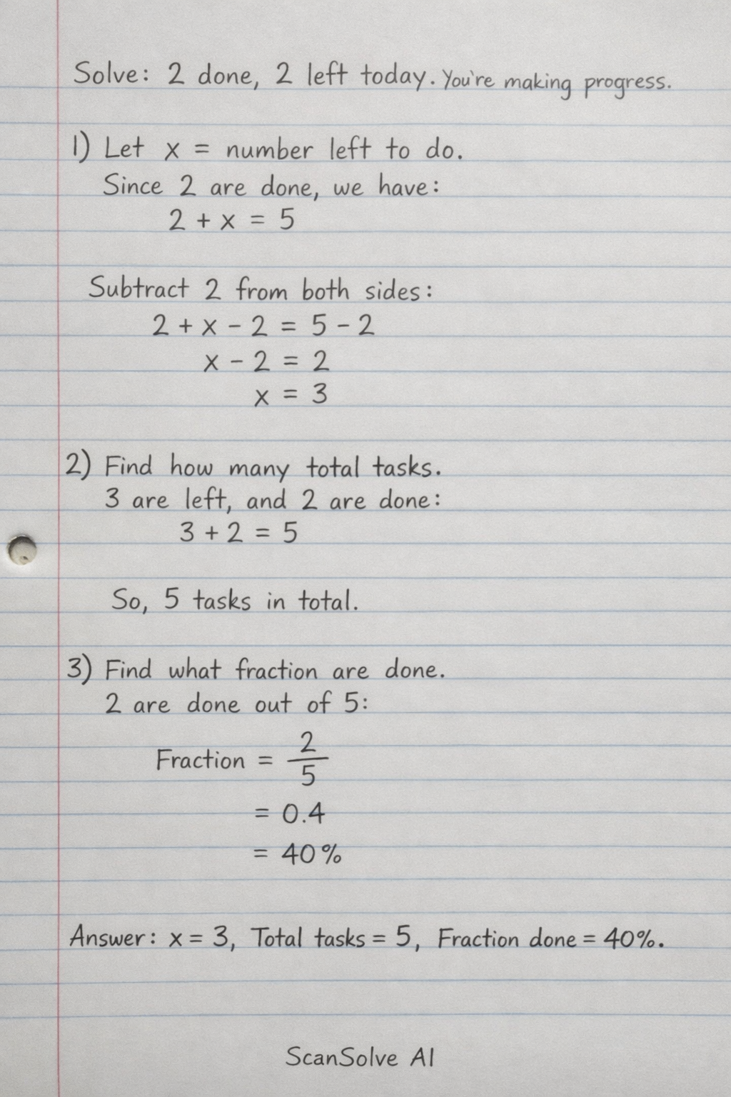 Handwritten step-by-step solution preview