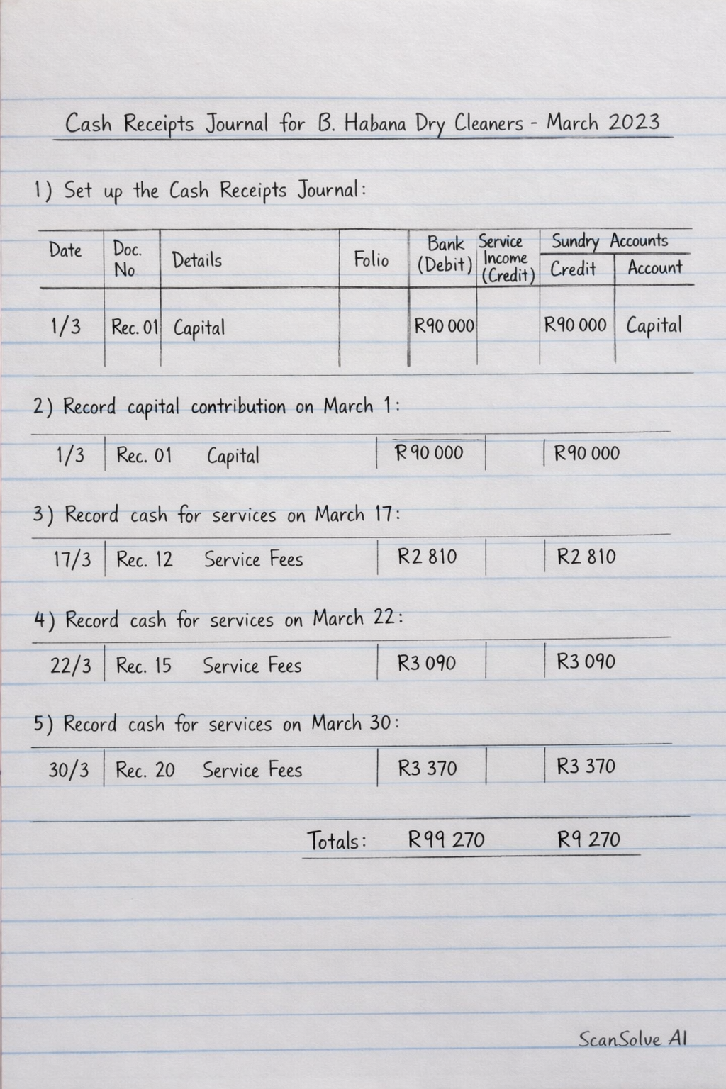 Handwritten step-by-step solution preview