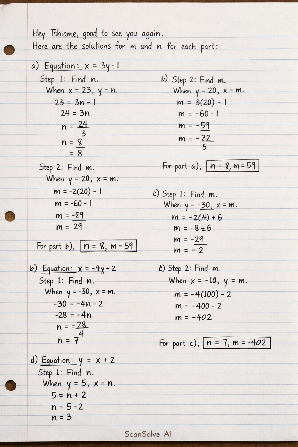 Handwritten step-by-step solution preview