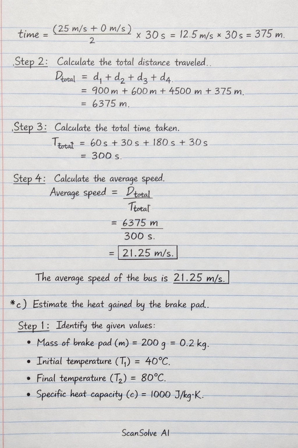 Handwritten step-by-step solution preview