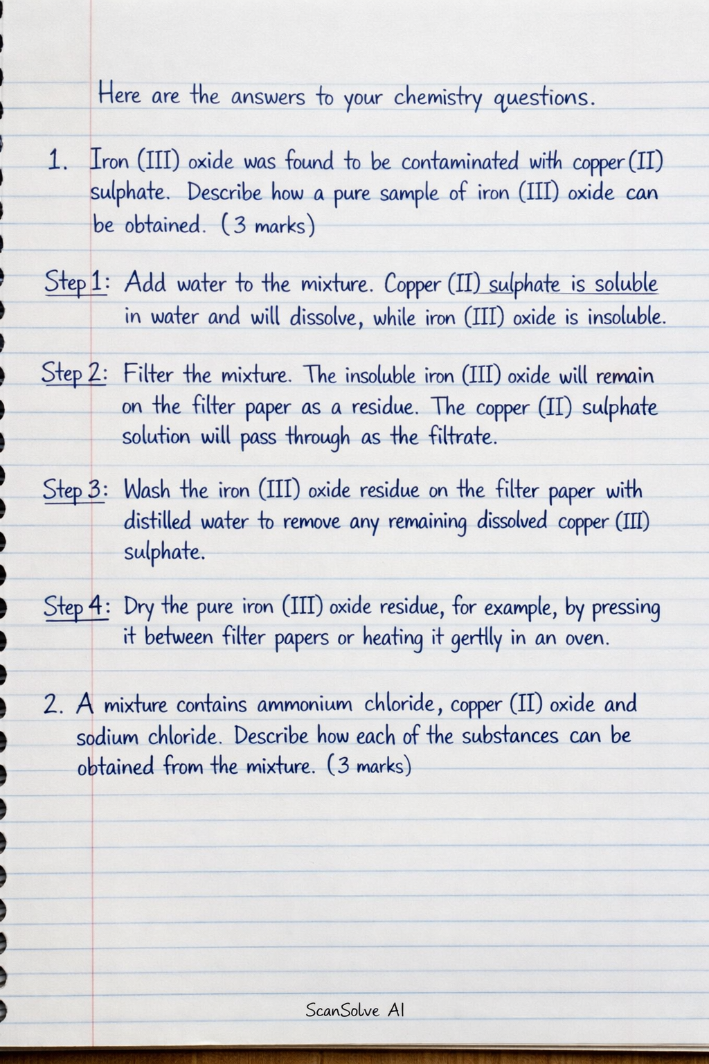 Handwritten step-by-step solution preview