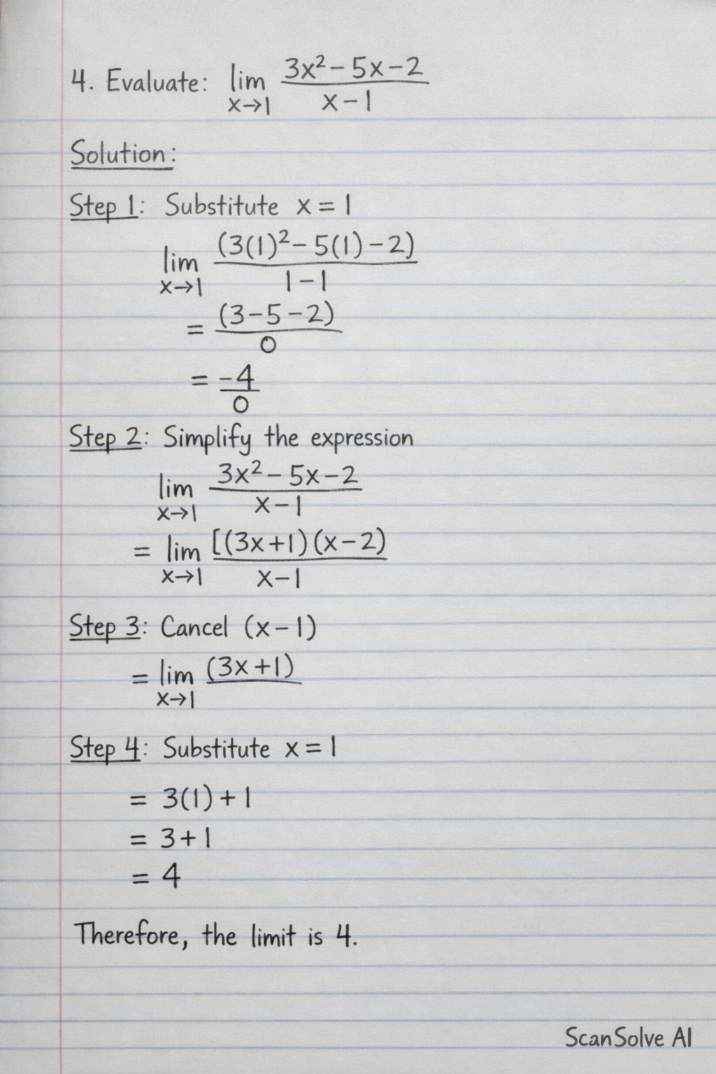 Handwritten step-by-step solution preview