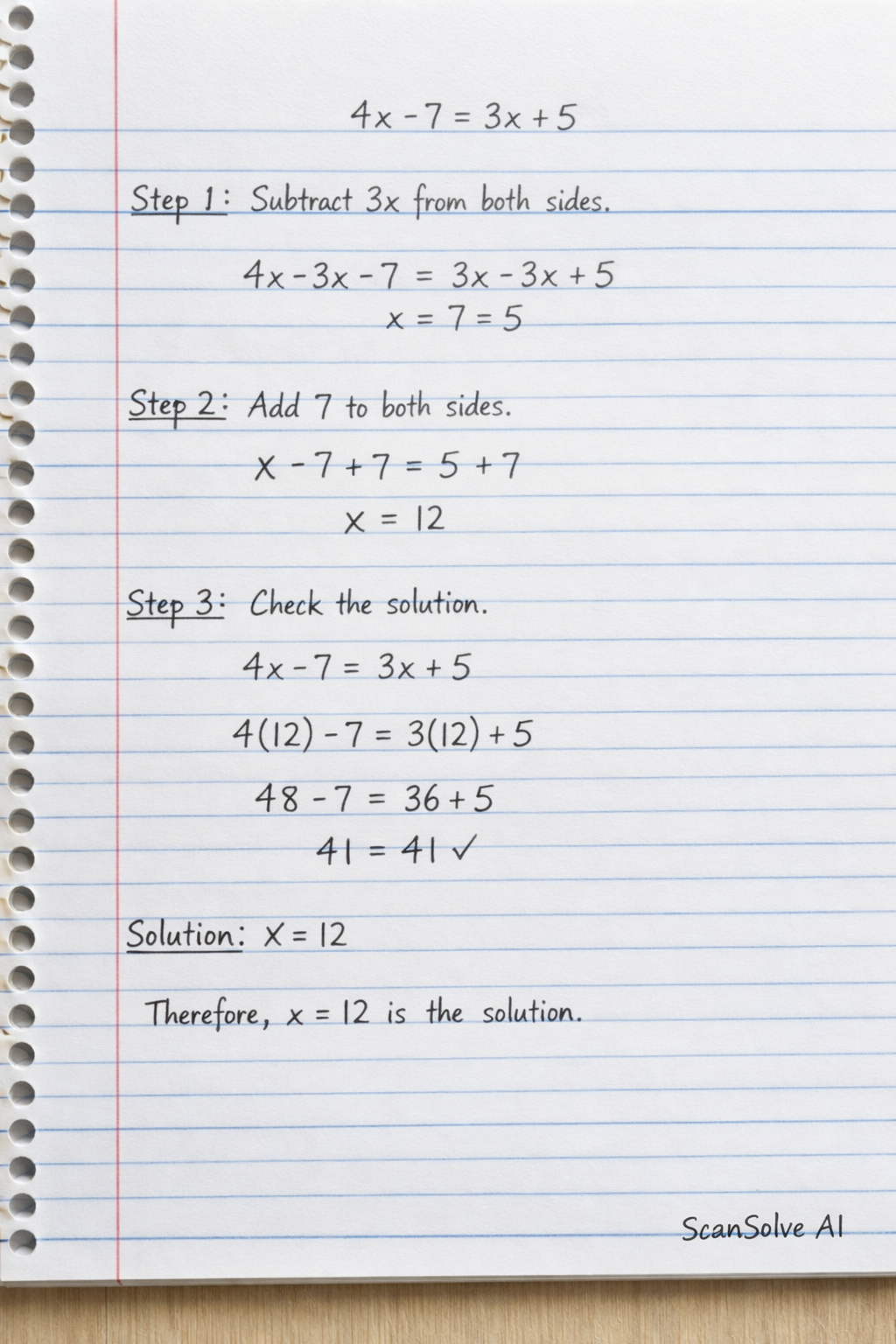 Handwritten step-by-step solution preview
