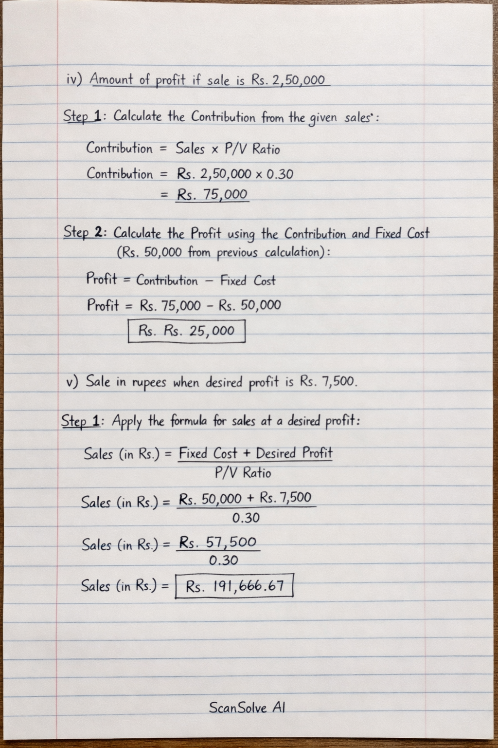 Handwritten step-by-step solution preview