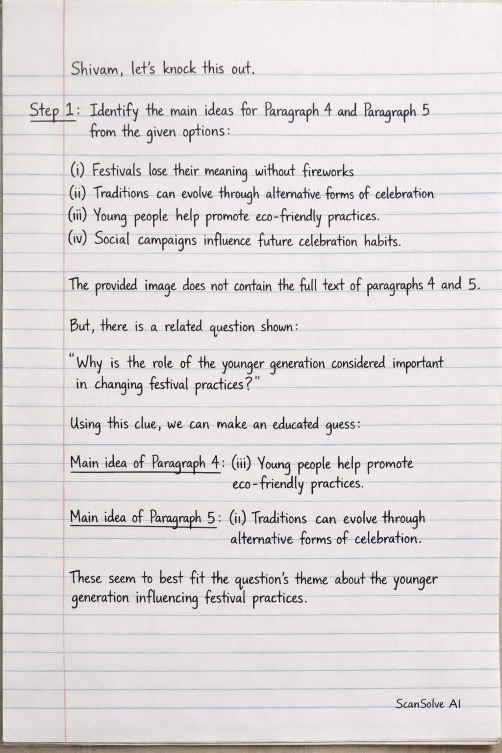 Handwritten step-by-step solution preview