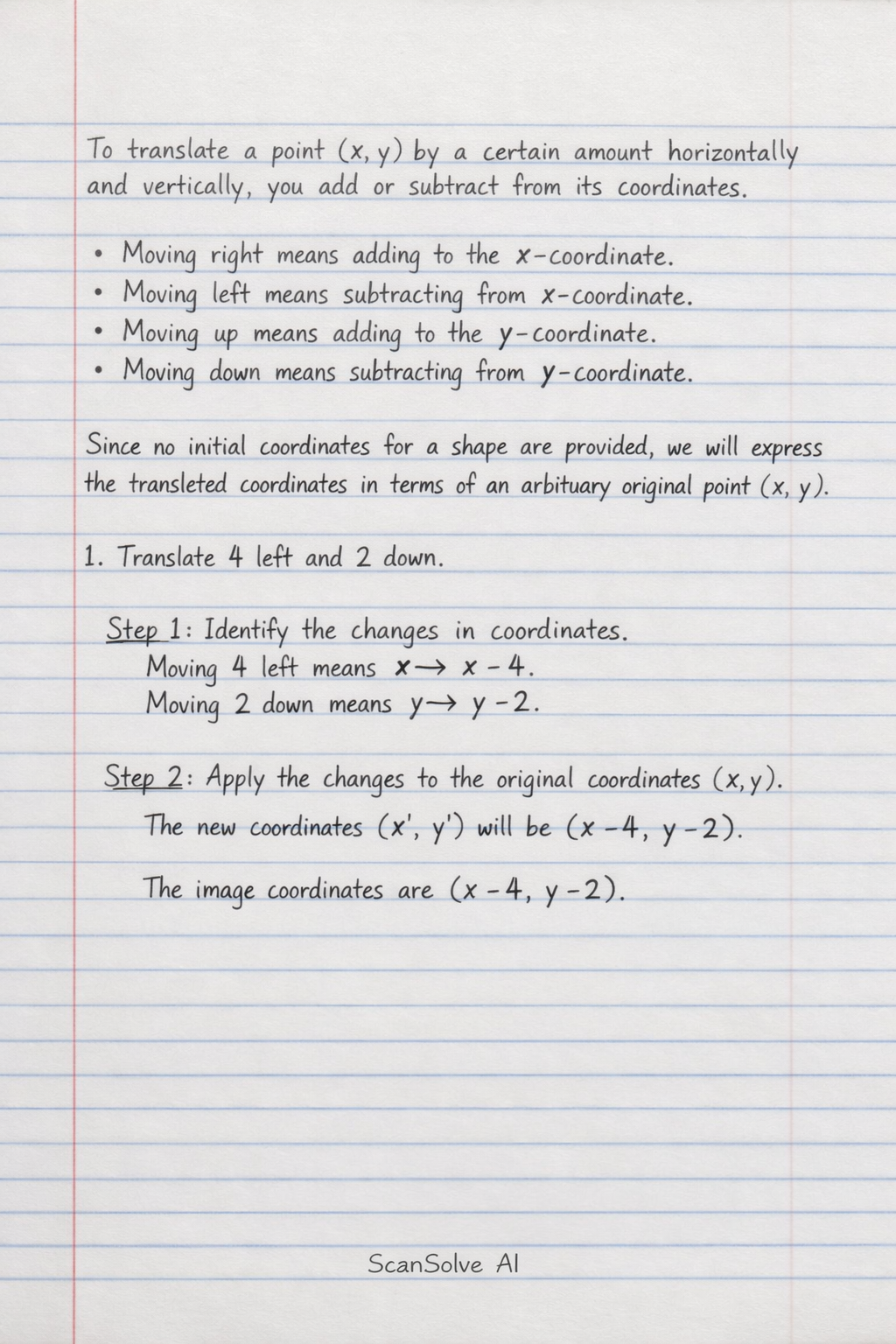 Handwritten step-by-step solution preview