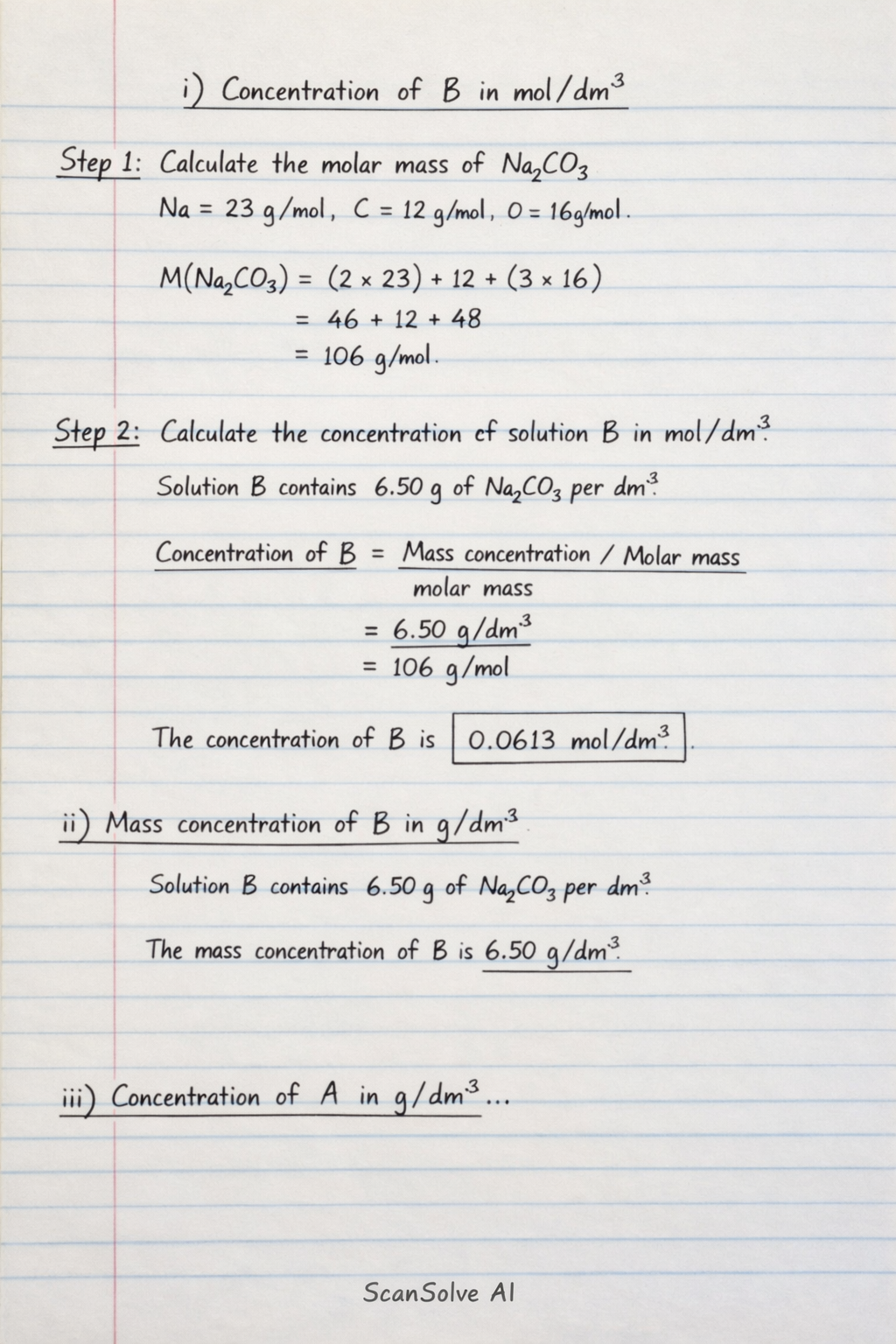 Handwritten step-by-step solution preview