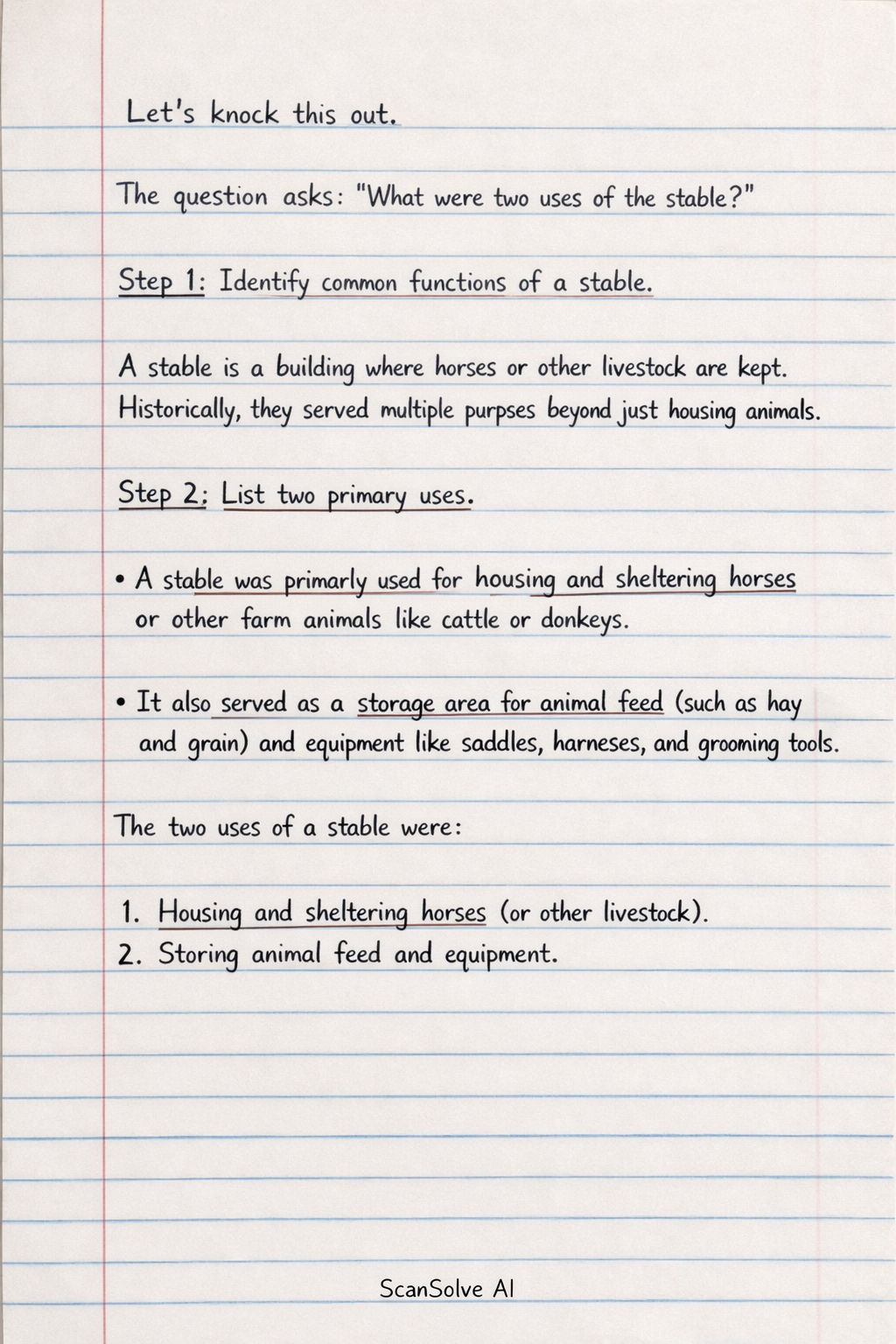 Handwritten step-by-step solution preview