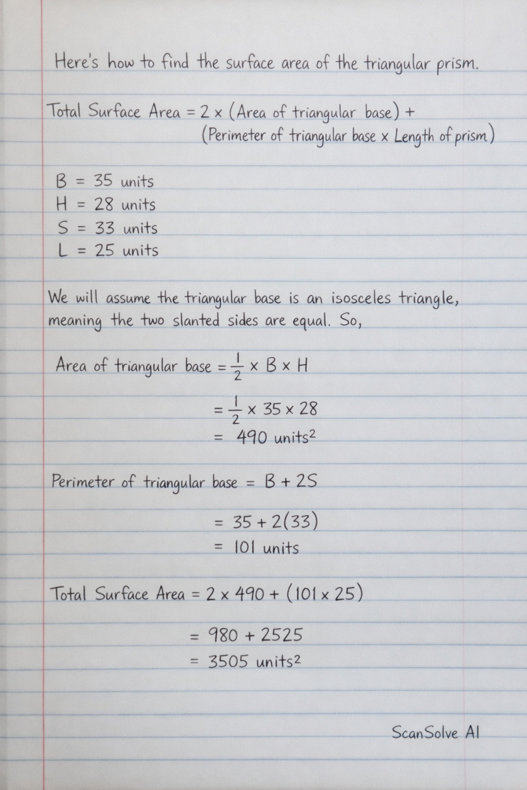 Handwritten step-by-step solution preview