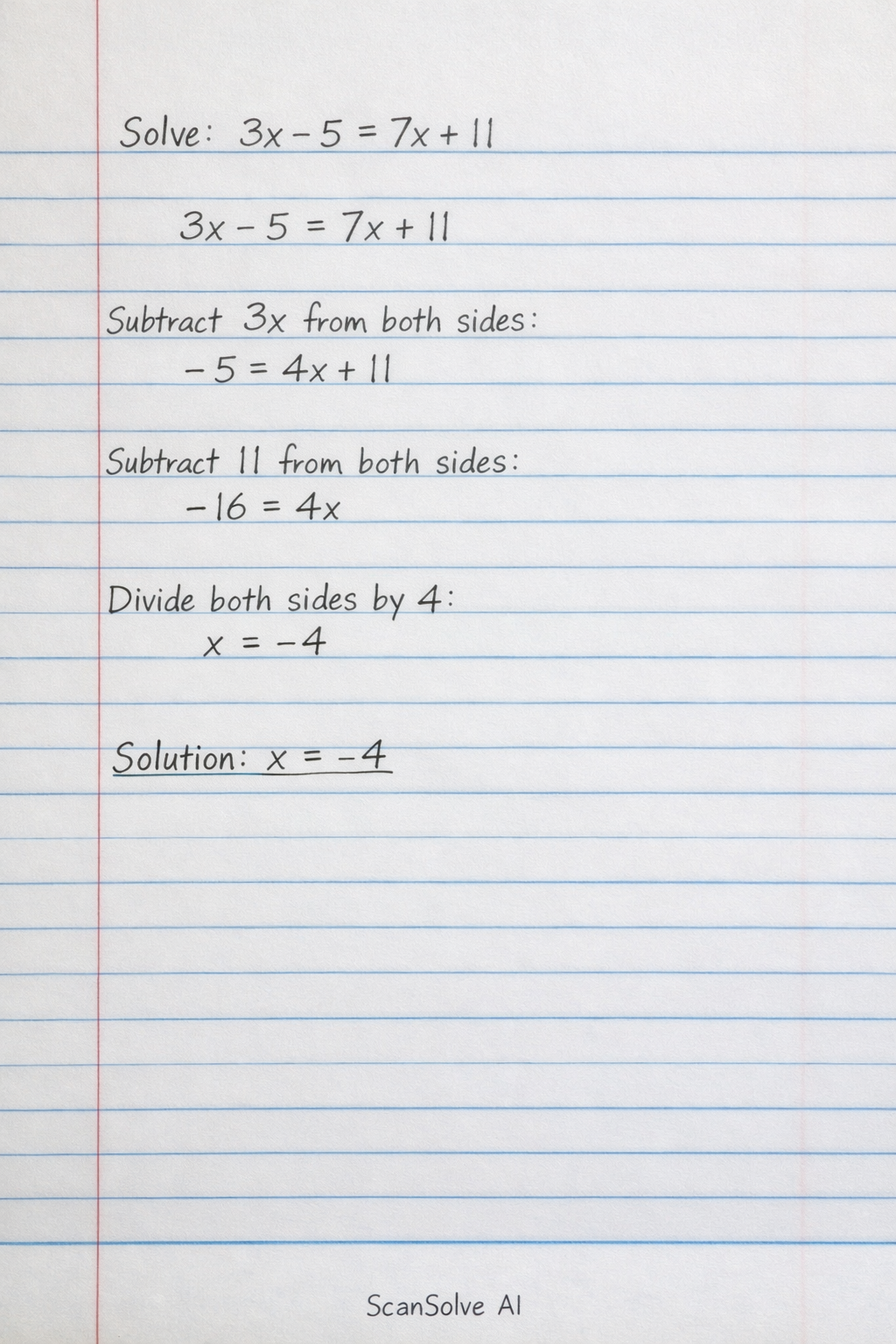 Handwritten step-by-step solution preview