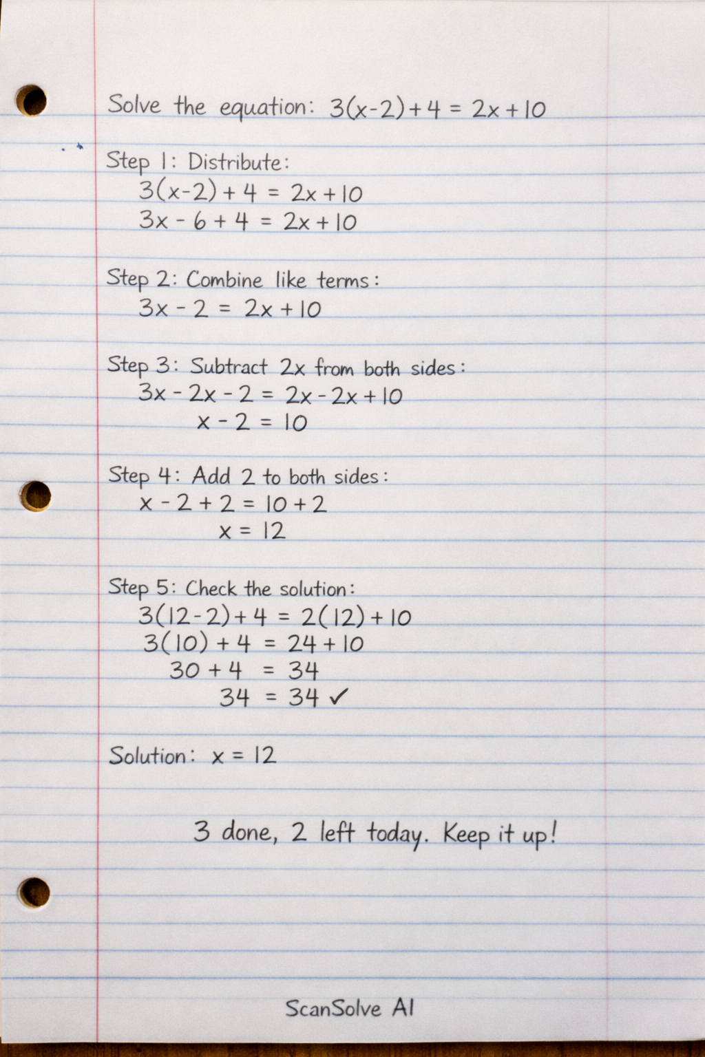 Handwritten step-by-step solution preview