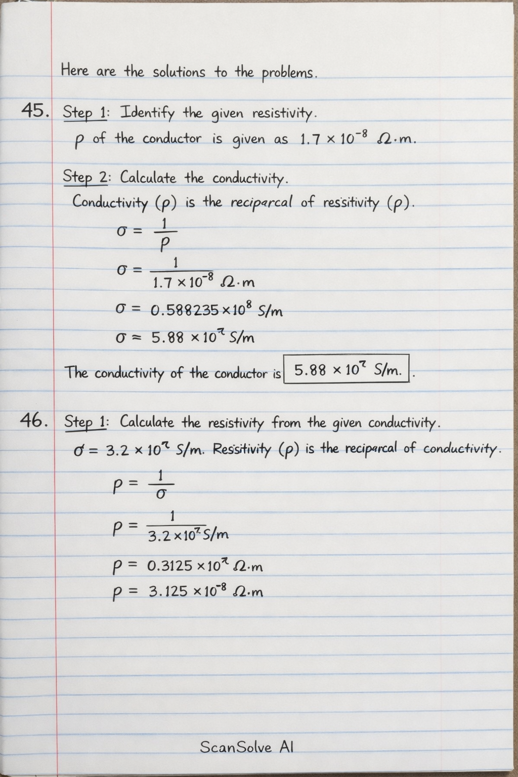 Handwritten step-by-step solution preview
