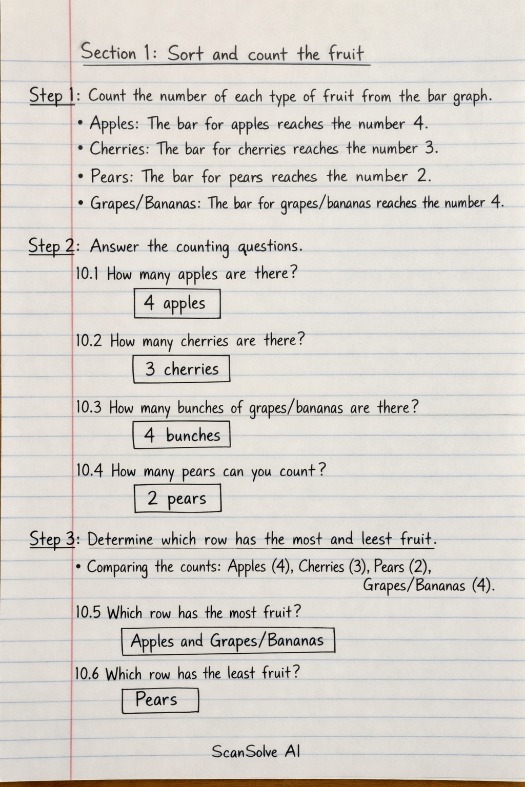 Handwritten step-by-step solution preview