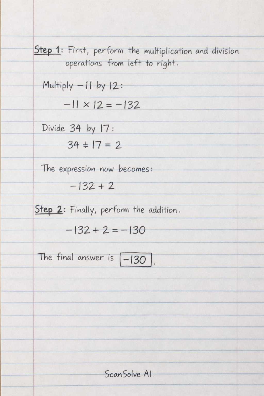 Handwritten step-by-step solution preview