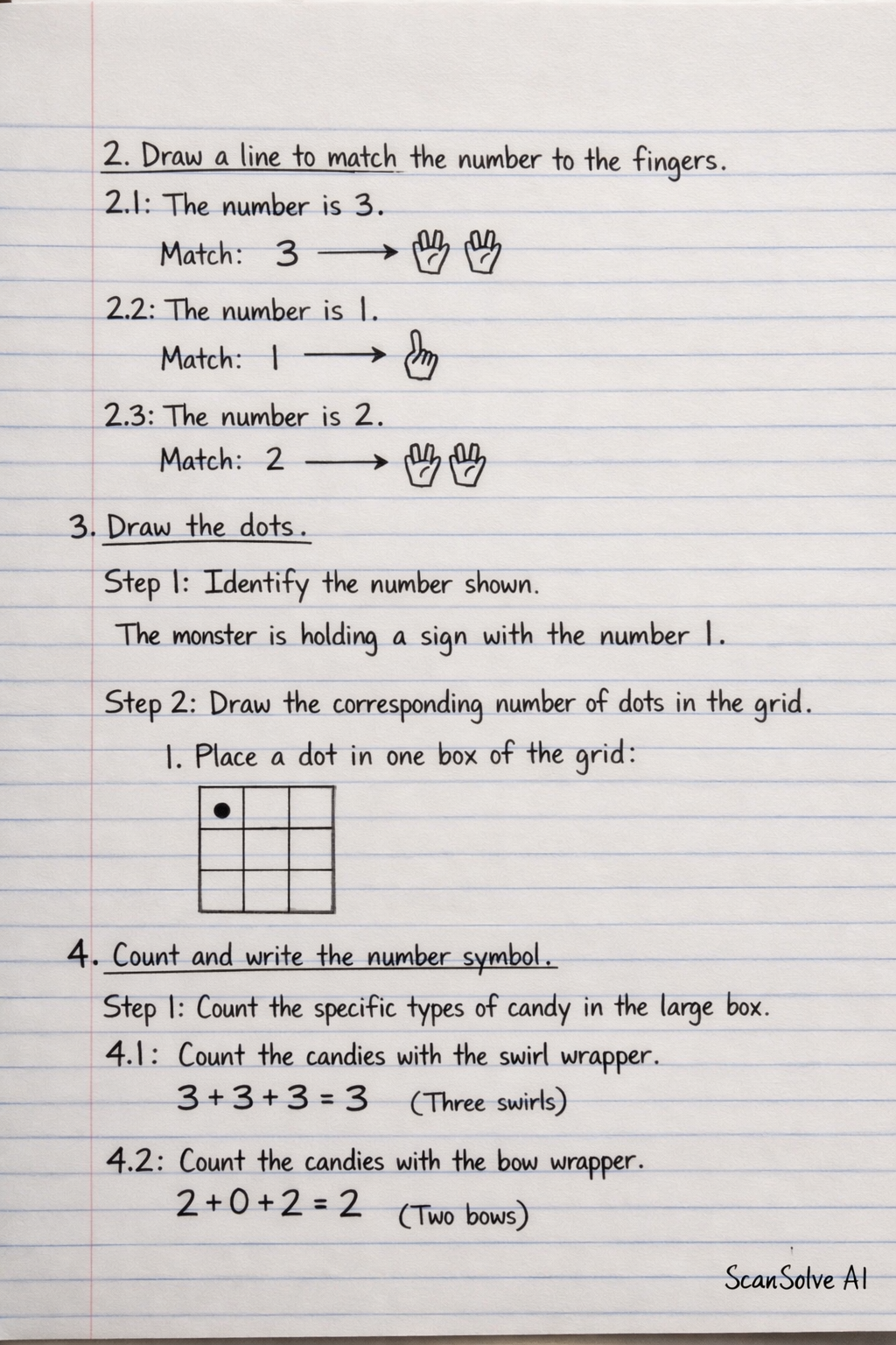 Handwritten step-by-step solution preview