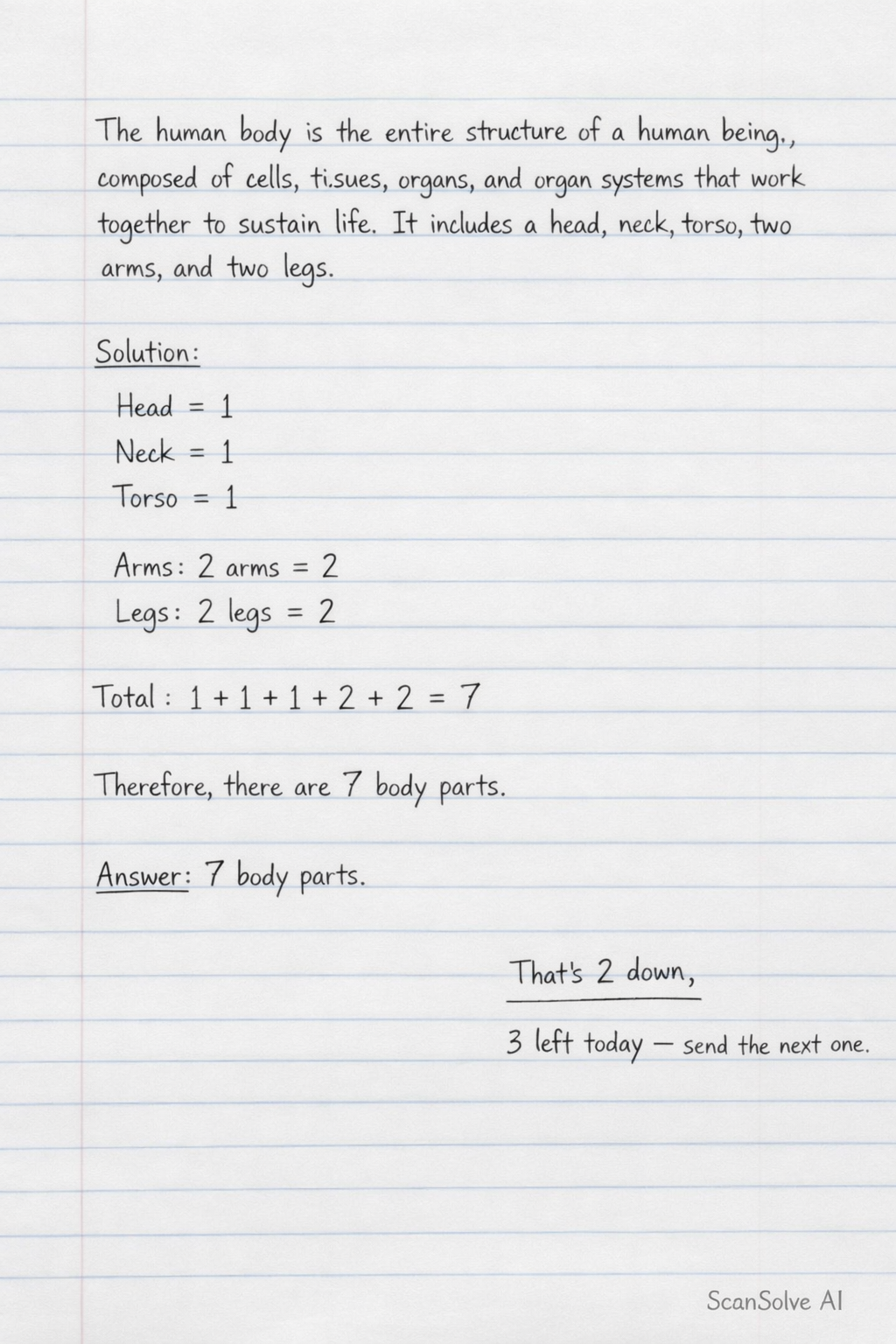 Handwritten step-by-step solution preview