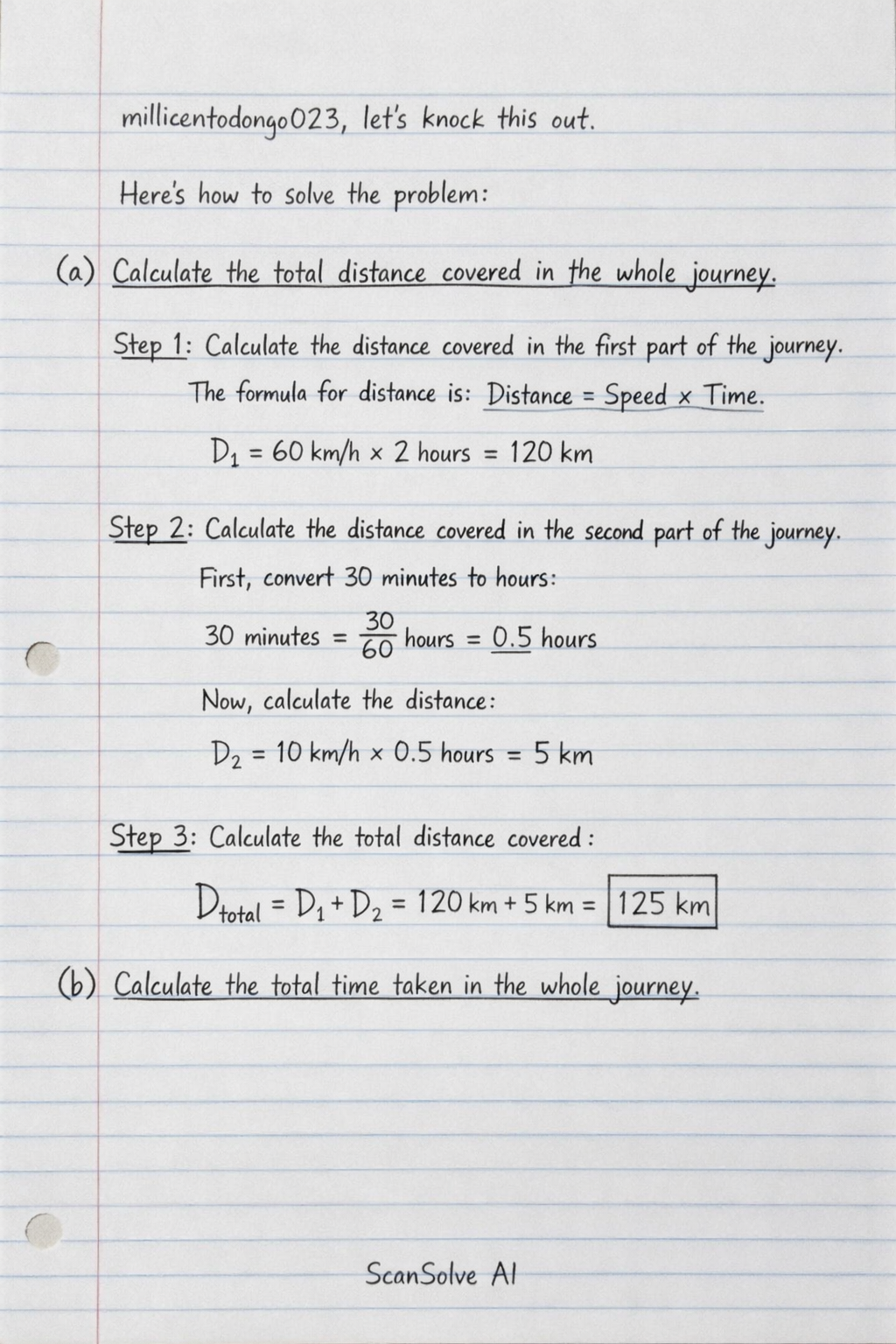 Handwritten step-by-step solution preview