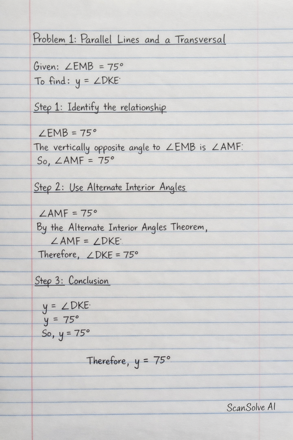 Handwritten step-by-step solution preview