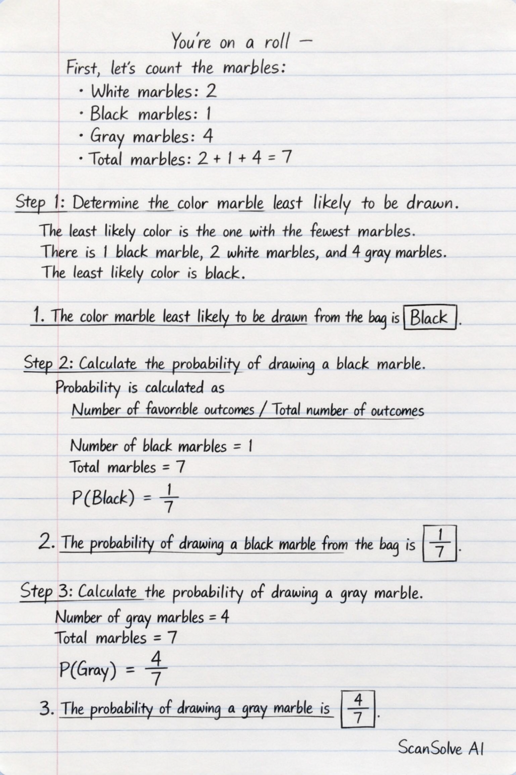 Handwritten step-by-step solution preview