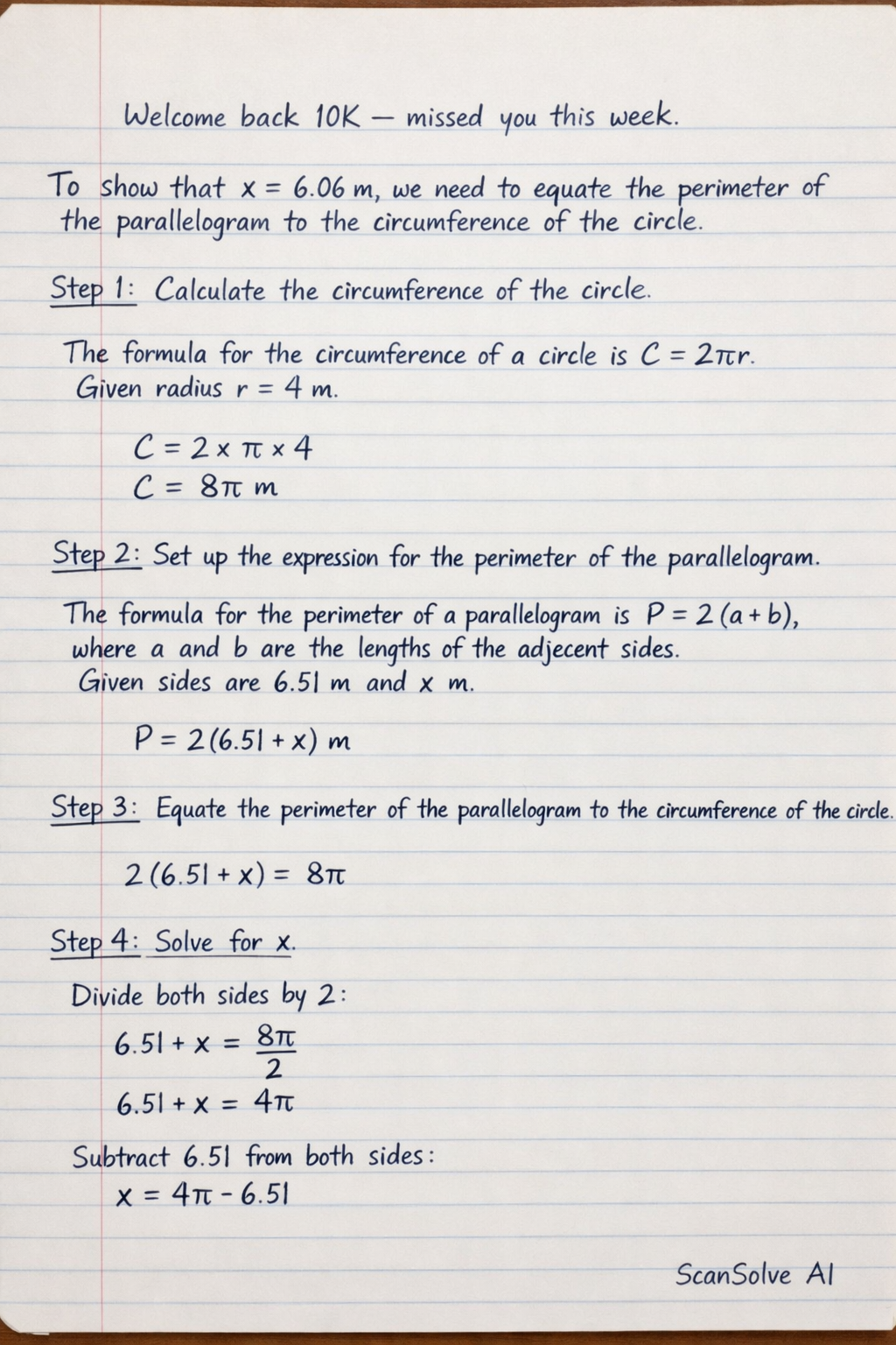 Handwritten step-by-step solution preview