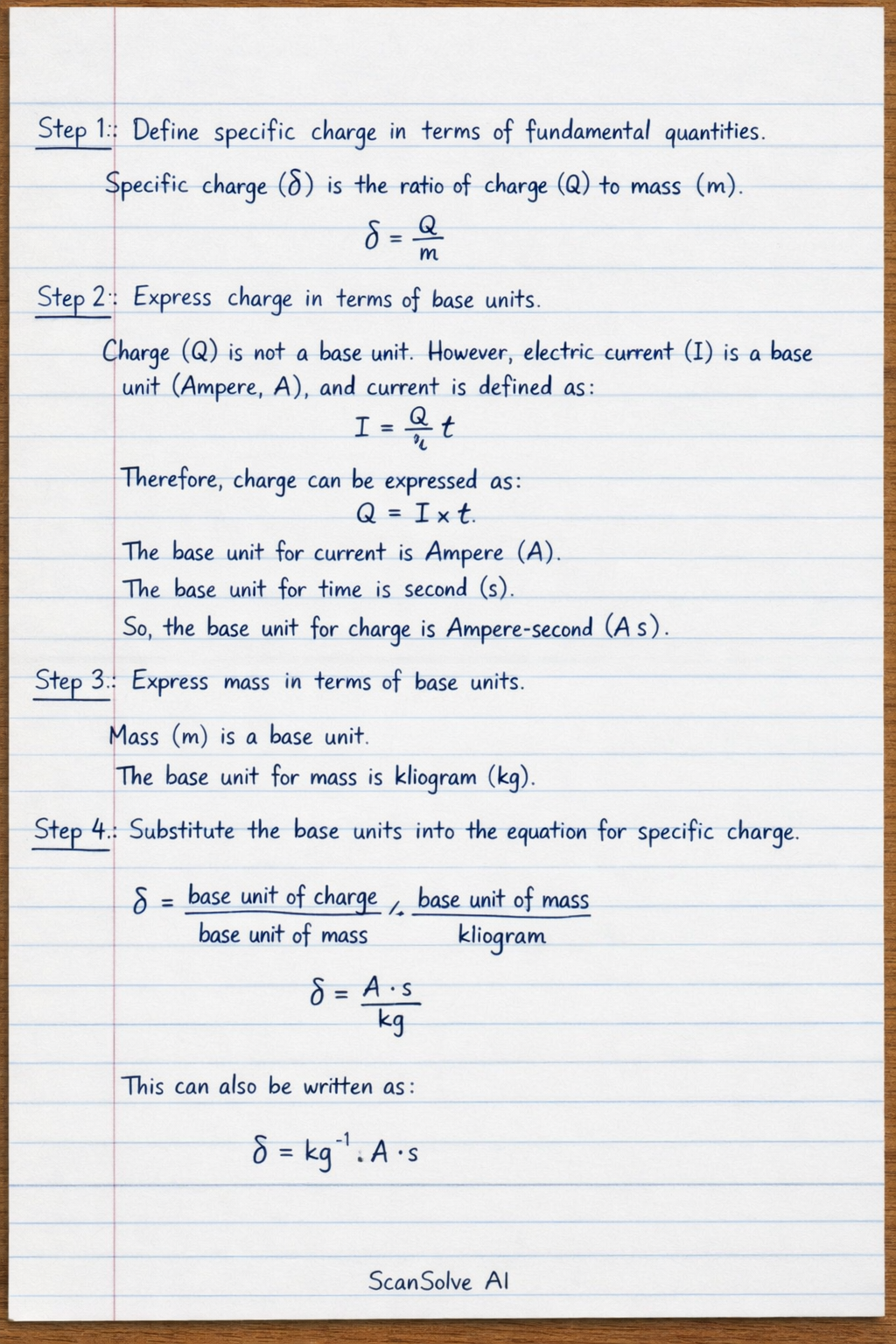 Handwritten step-by-step solution preview