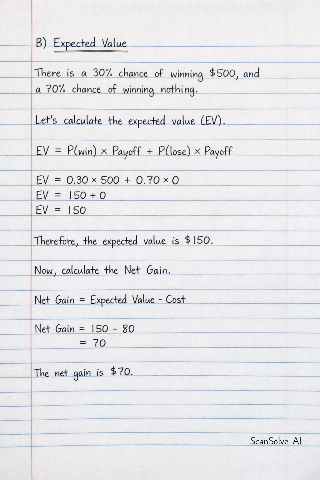 Handwritten step-by-step solution preview