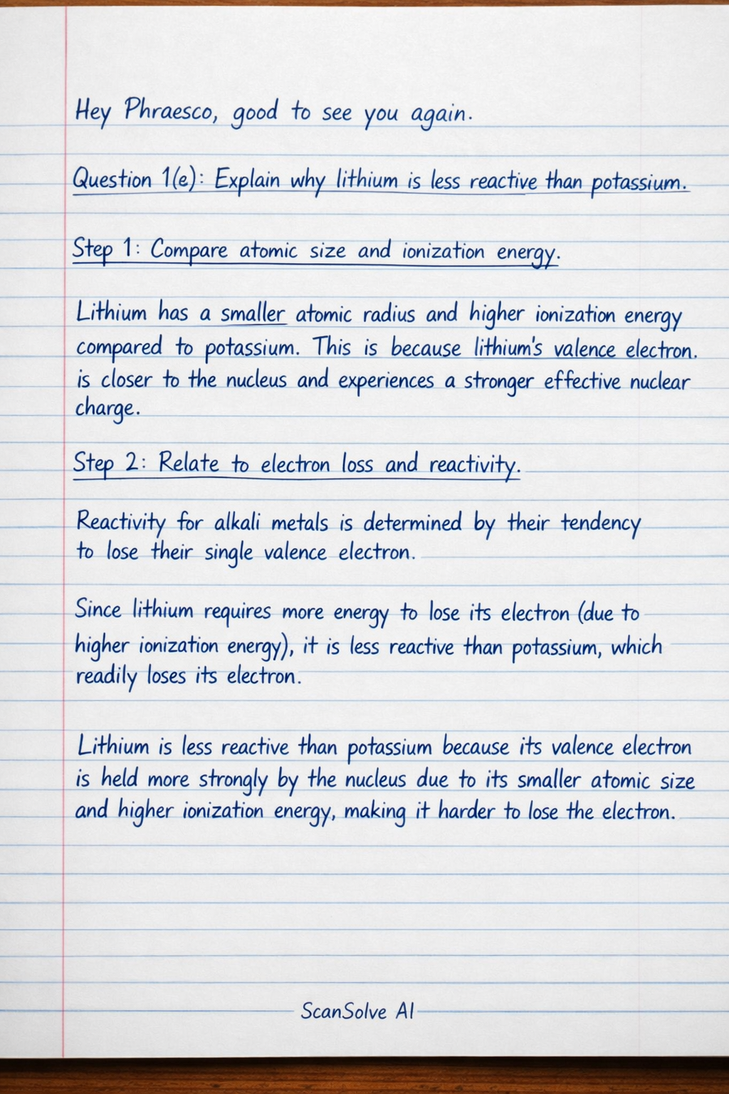 Handwritten step-by-step solution preview