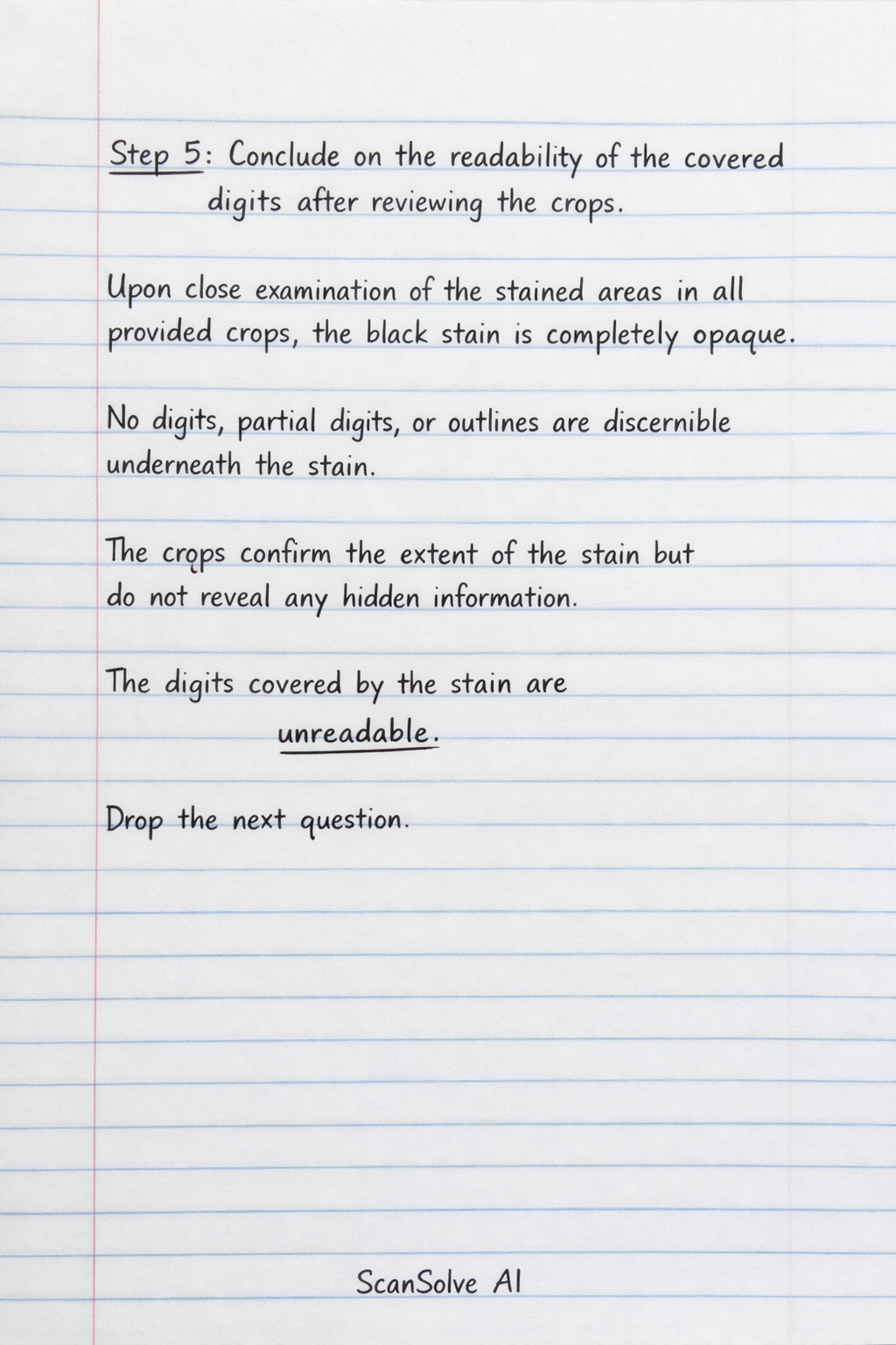 Handwritten step-by-step solution preview