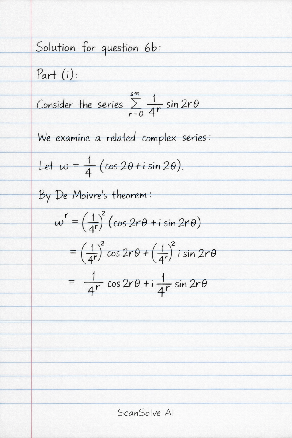 Handwritten step-by-step solution preview