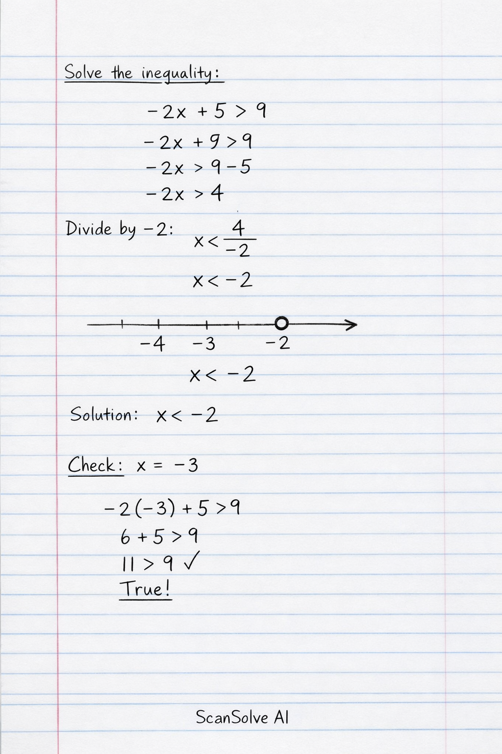 Handwritten step-by-step solution preview