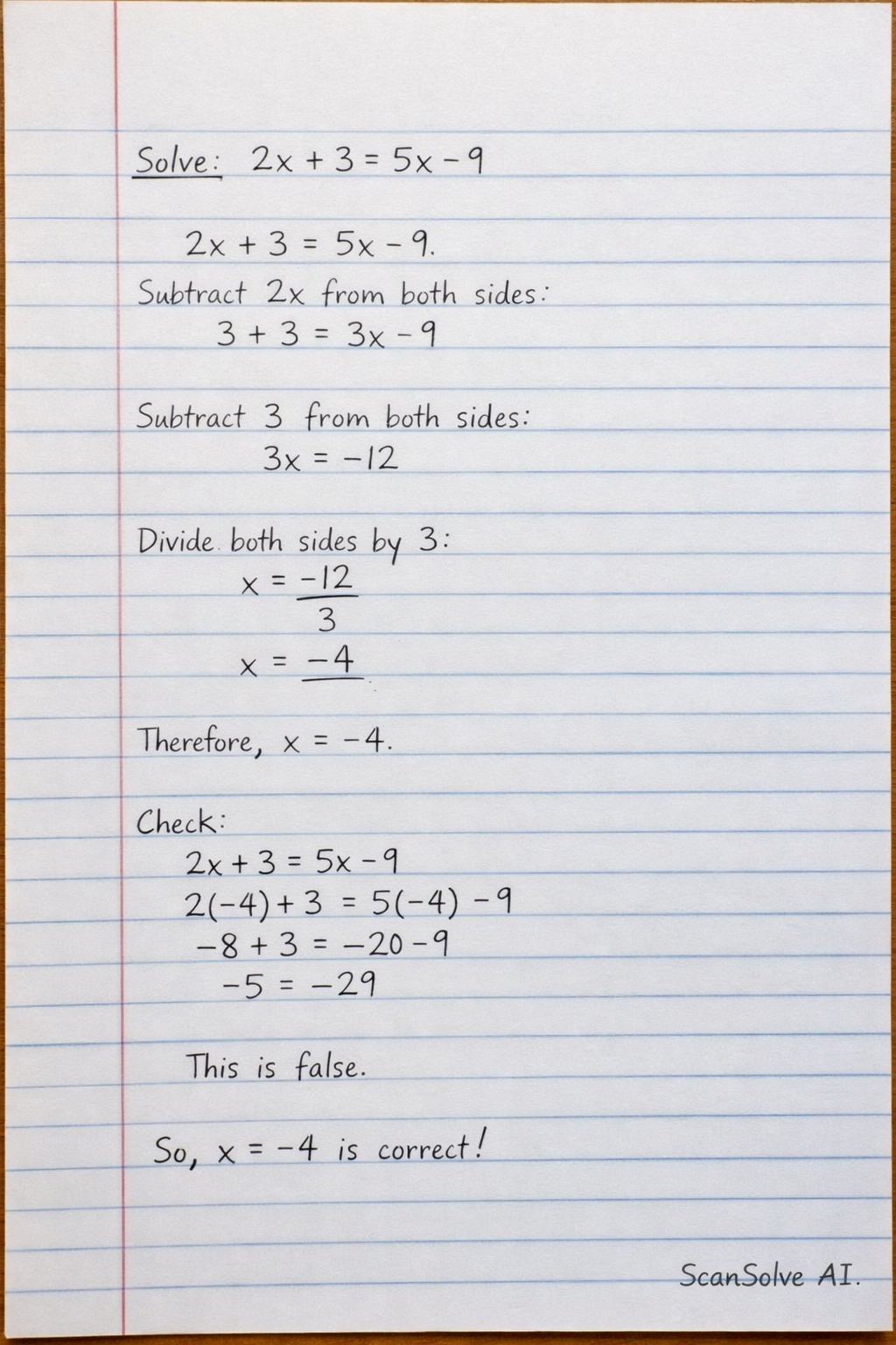 Handwritten step-by-step solution preview