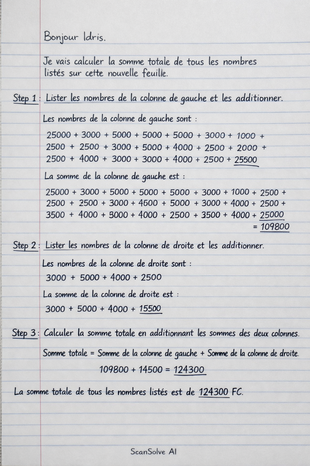 Handwritten step-by-step solution preview