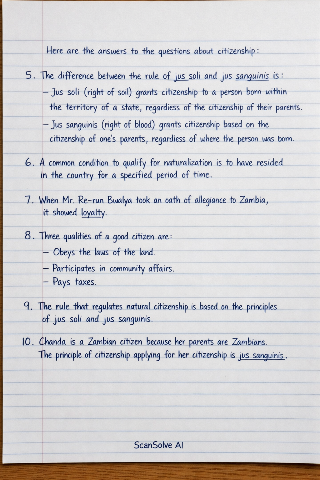 Handwritten step-by-step solution preview