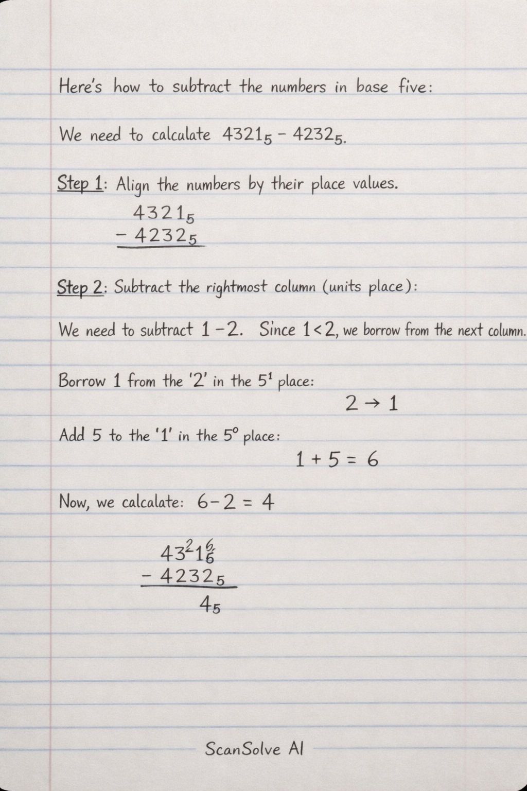 Handwritten step-by-step solution preview