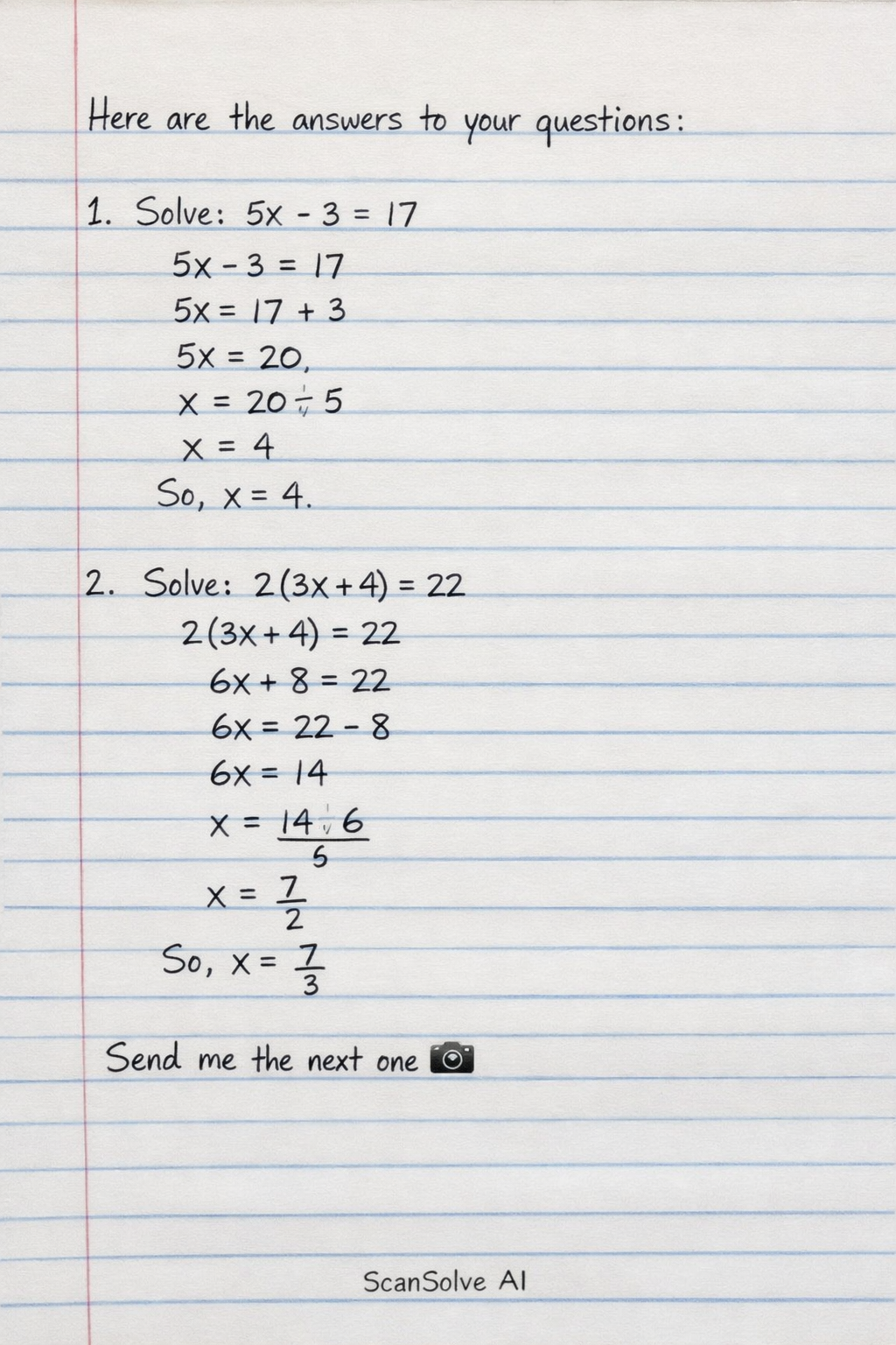Handwritten step-by-step solution preview