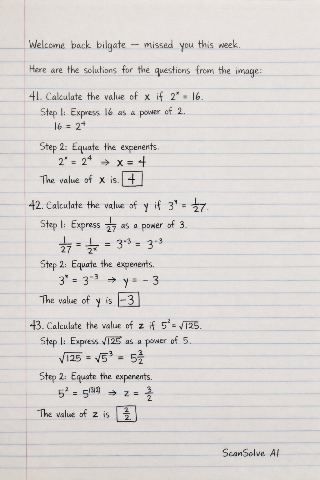 Handwritten step-by-step solution preview