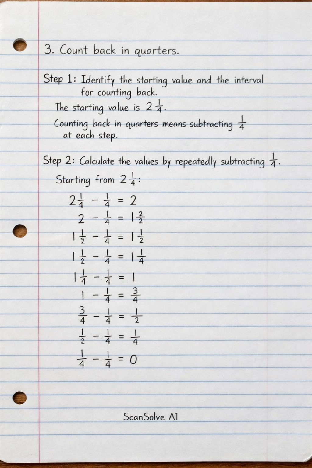 Handwritten step-by-step solution preview
