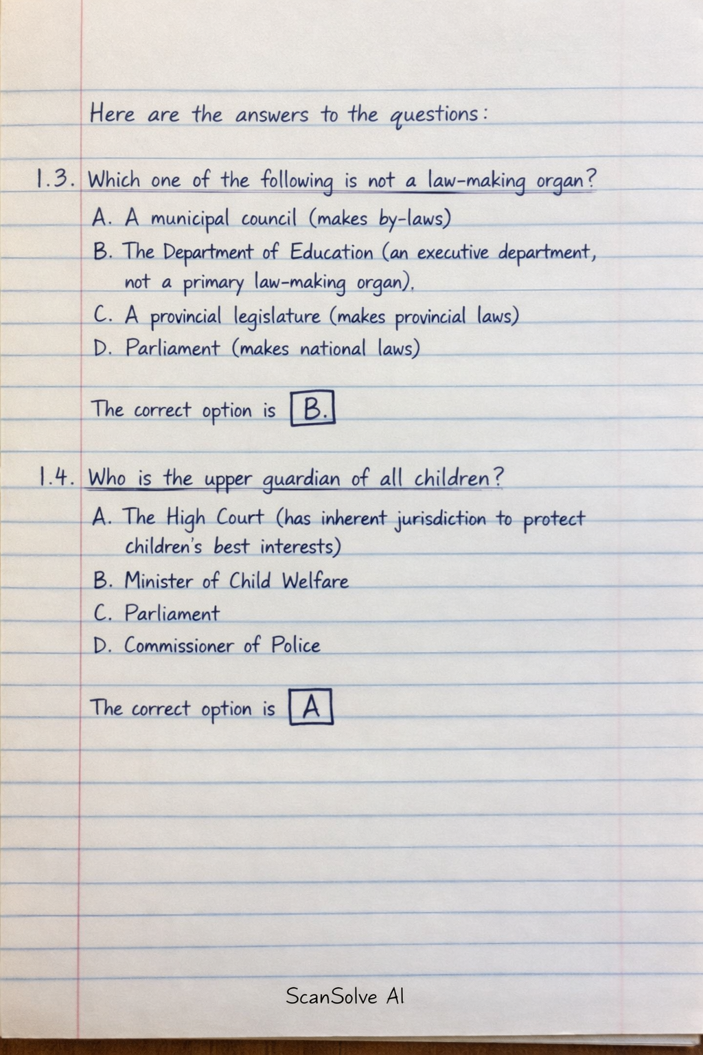 Handwritten step-by-step solution preview