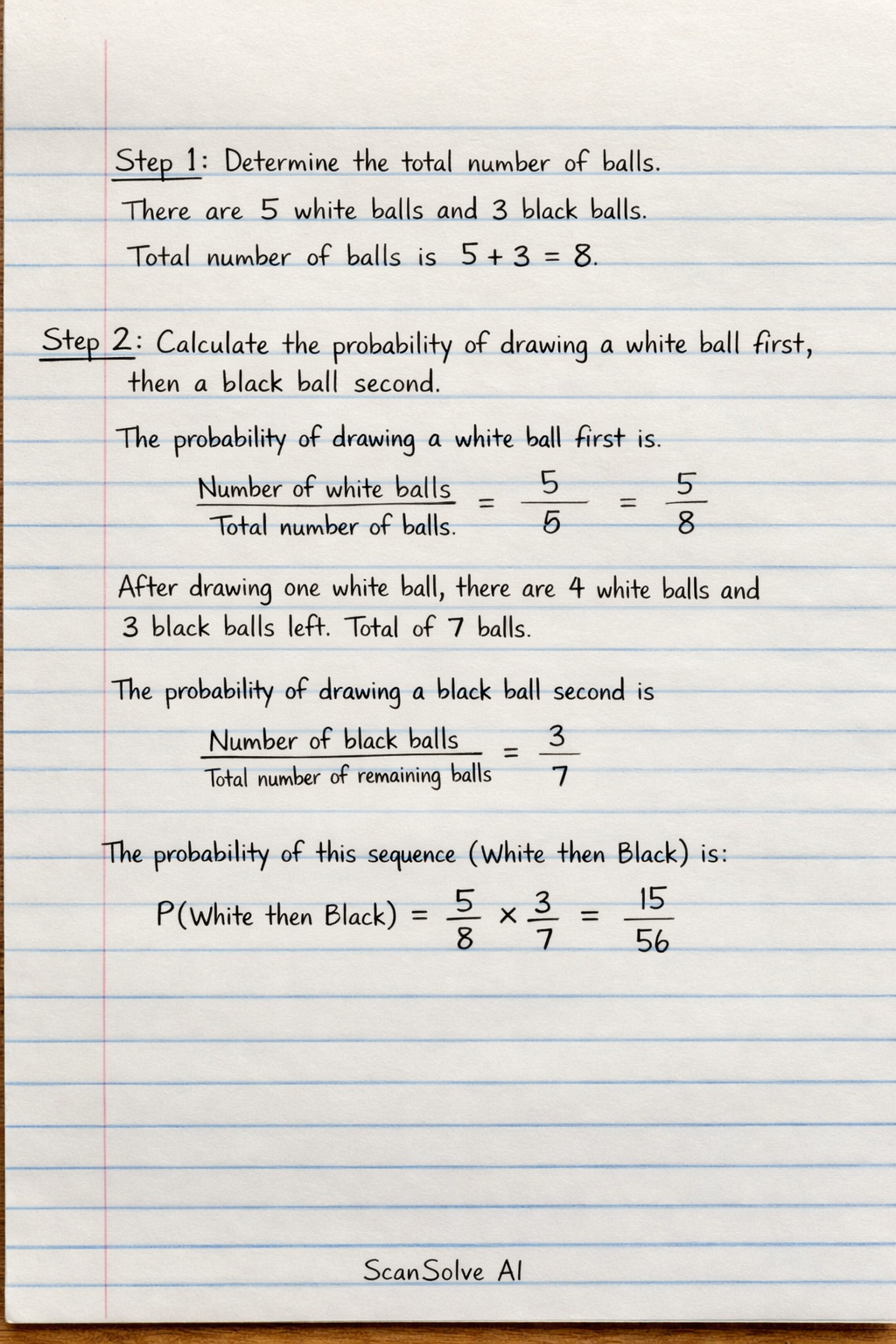 Handwritten step-by-step solution preview