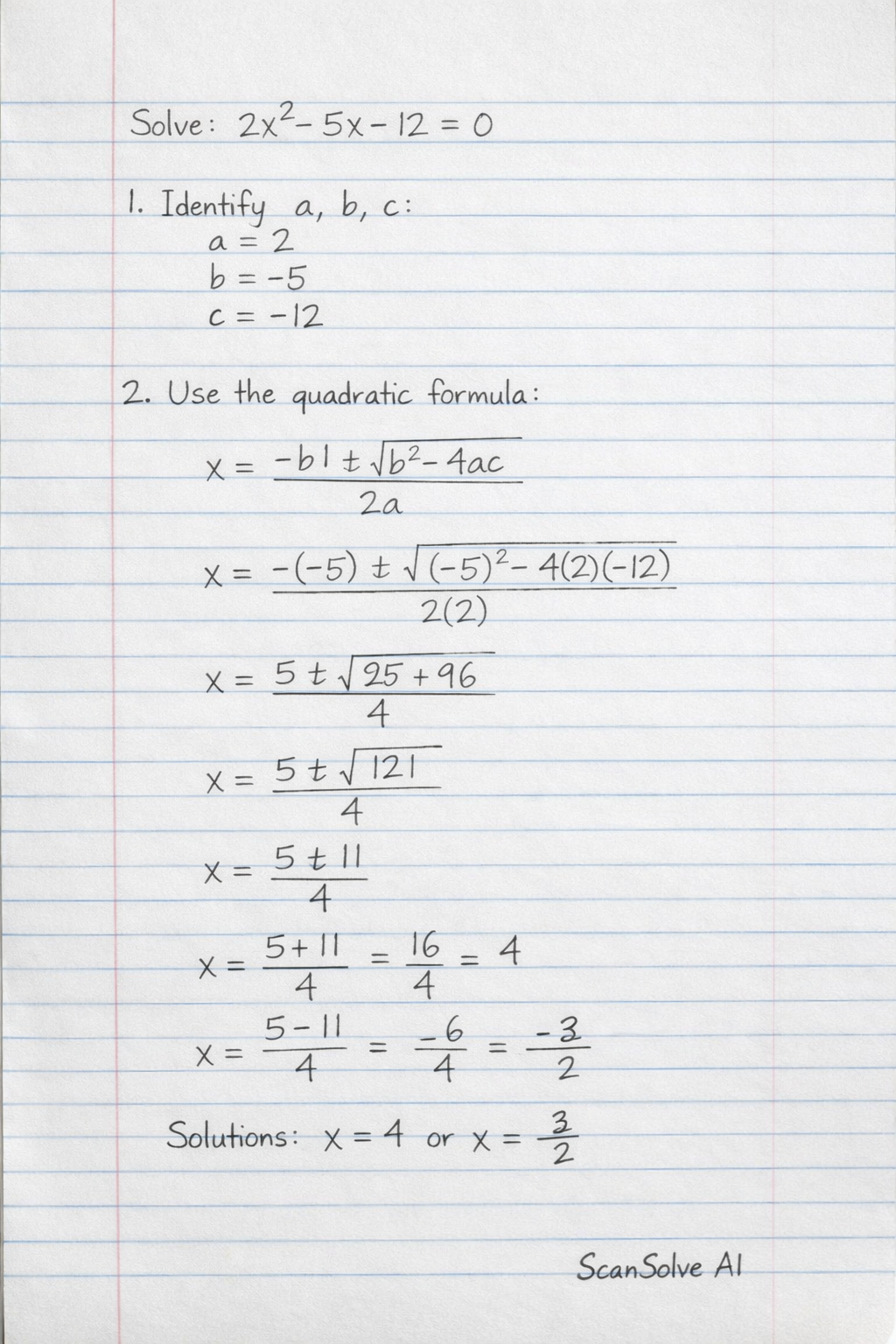 Handwritten step-by-step solution preview